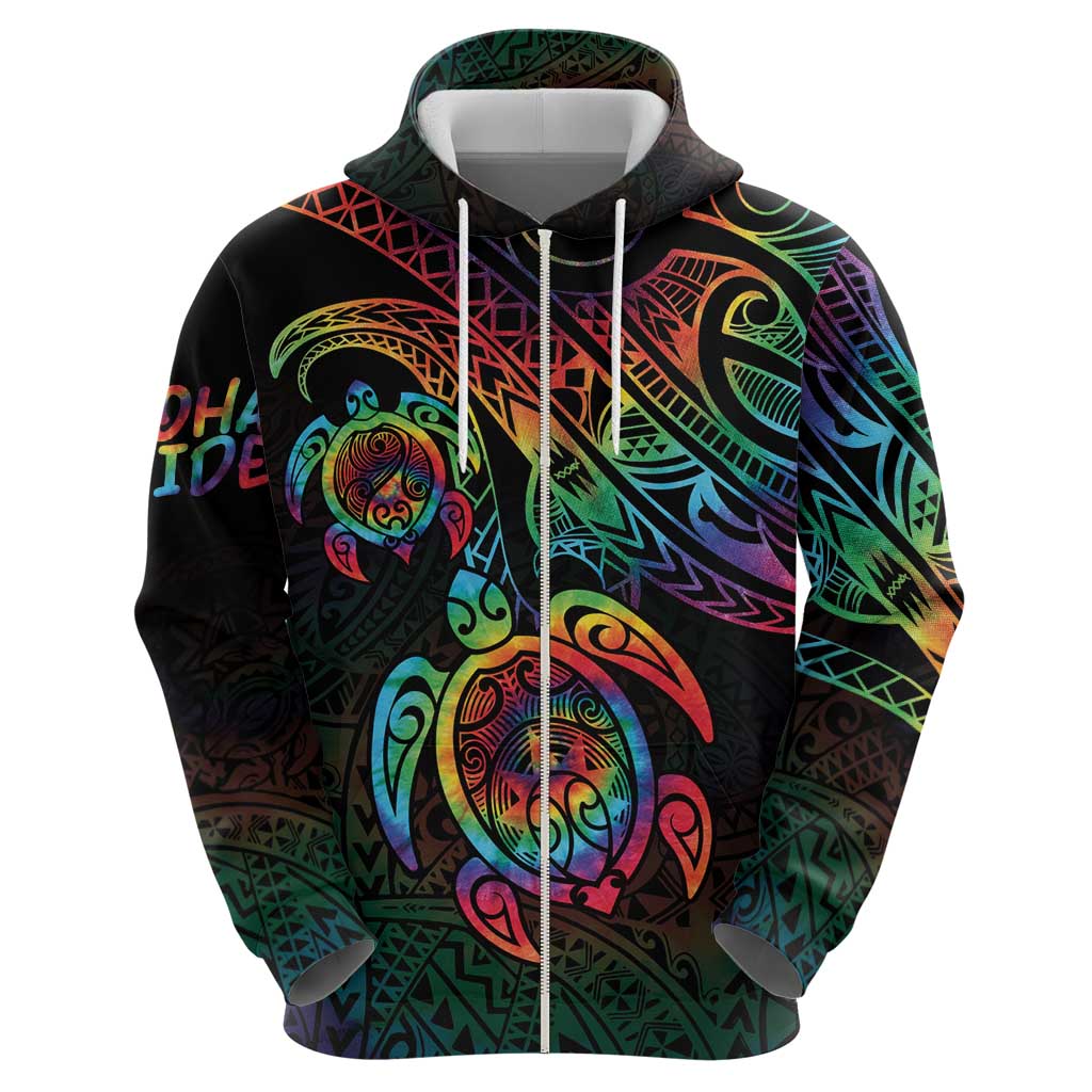 Hawaii Pride Hoodie Rainbow Swirls