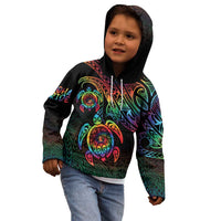 Hawaii Pride Kid Hoodie Rainbow Swirls
