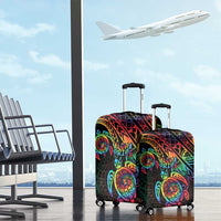 Hawaii Pride Luggage Cover Rainbow Swirls