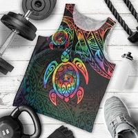 Hawaii Pride Men Tank Top Rainbow Swirls