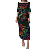 Hawaii Pride Puletasi Rainbow Swirls