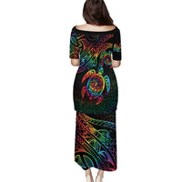 Hawaii Pride Puletasi Rainbow Swirls