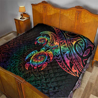 Hawaii Pride Quilt Rainbow Swirls