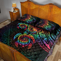 Hawaii Pride Quilt Bed Set Rainbow Swirls