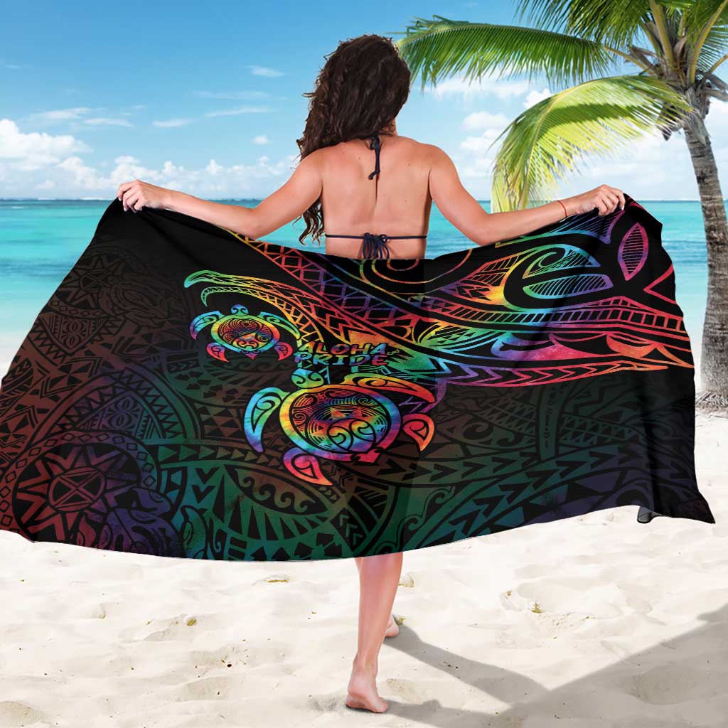 Hawaii Pride Sarong Rainbow Swirls