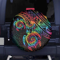 Hawaii Pride Spare Tire Cover Rainbow Swirls