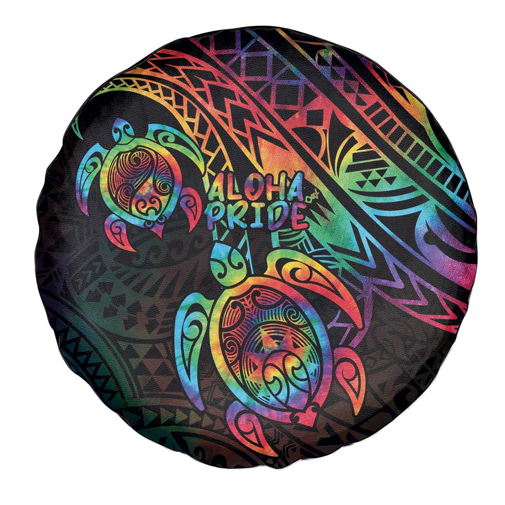 Hawaii Pride Spare Tire Cover Rainbow Swirls