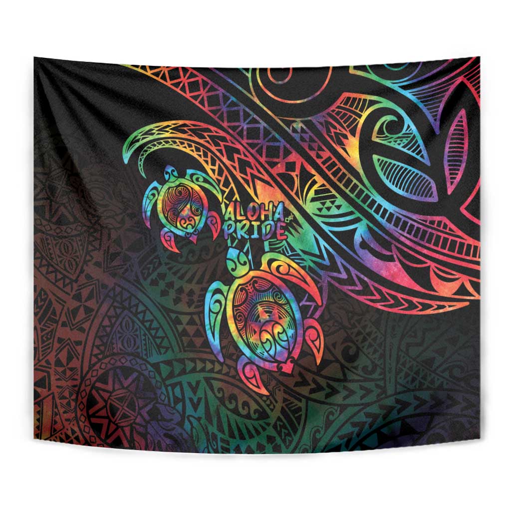 Hawaii Pride Tapestry Rainbow Swirls