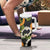 Aloha Festive Hawaii Tumbler With Handle Mokihana - Maile and Ilima on Black - Polynesian Pride