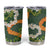 Aloha Festive Hawaii Tumbler Cup Mokihana - Maile and Ilima on Forest Green - Polynesian Pride