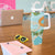 Aloha Festive Hawaii Tumbler With Handle Mokihana - Maile and Ilima on Turquoise - Polynesian Pride