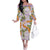 Aloha Festive Hawaii Family Matching Off The Shoulder Long Sleeve Dress and Hawaiian Shirt Mokihana - Maile and Ilima on Lilac - Polynesian Pride