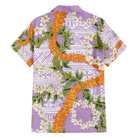 Aloha Festive Hawaii Hawaiian Shirt Mokihana - Maile and Ilima on Lilac - Polynesian Pride