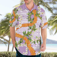Aloha Festive Hawaii Hawaiian Shirt Mokihana - Maile and Ilima on Lilac - Polynesian Pride