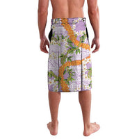 Aloha Festive Hawaii Lavalava Mokihana - Maile and Ilima on Lilac - Polynesian Pride