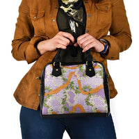 Aloha Festive Hawaii Shoulder Handbag Mokihana - Maile and Ilima on Lilac LT7 - Polynesian Pride