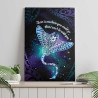 Polynesian Tala Manta Ray Canvas Wall Art Nowhere You Could Go That I Won't Be With You - Polynesian Pride