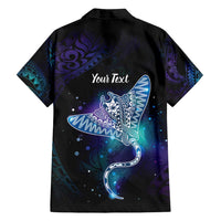 Polynesian Tala Manta Ray Family Matching Long Sleeve Bodycon Dress and Hawaiian Shirt Nowhere You Could Go That I Won't Be With You LT7 - Polynesian Pride