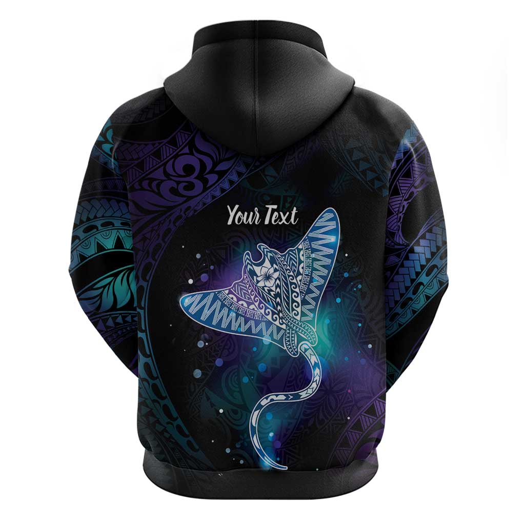 Polynesian Tala Manta Ray Hoodie Nowhere You Could Go That I Won't Be With You - Polynesian Pride