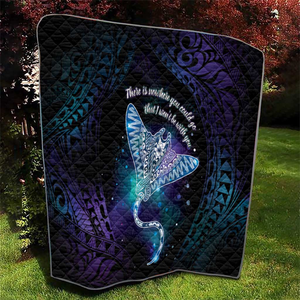 Polynesian Tala Manta Ray Quilt Nowhere You Could Go That I Won't Be With You LT7 - Polynesian Pride