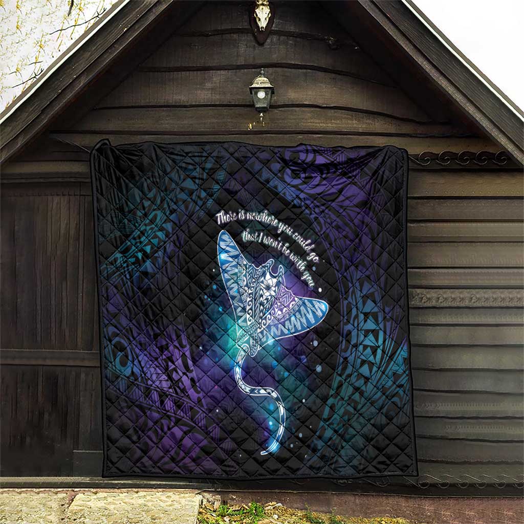 Polynesian Tala Manta Ray Quilt Nowhere You Could Go That I Won't Be With You LT7 - Polynesian Pride