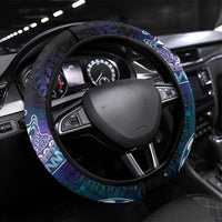 Polynesian Tala Manta Ray Steering Wheel Cover Nowhere You Could Go That I Won't Be With You - Polynesian Pride