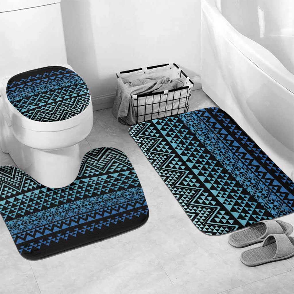 Maori Niho Taniwha Te Wheiao Bathroom Set Moana Blue - Polynesian Pride