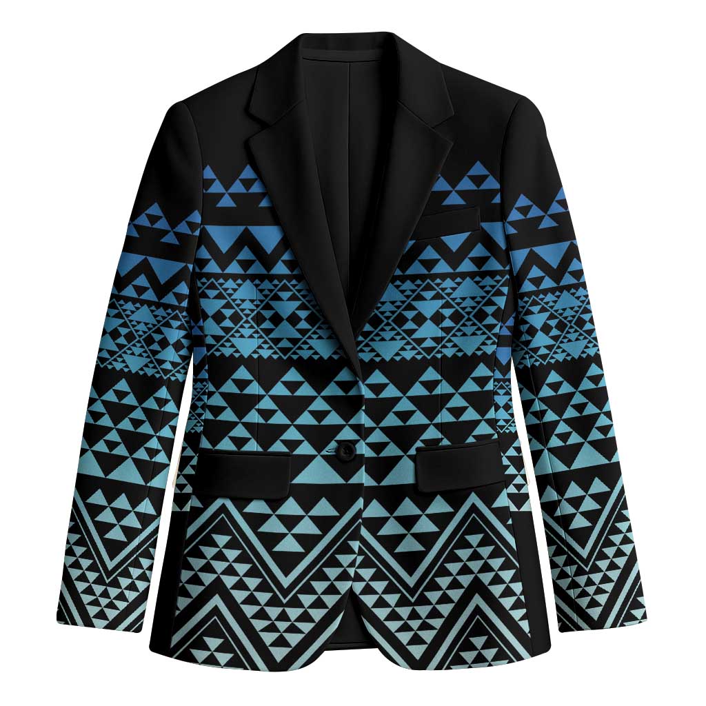 Maori Niho Taniwha Te Wheiao Blazer Moana Blue LT7 Unisex Blue - Polynesian Pride