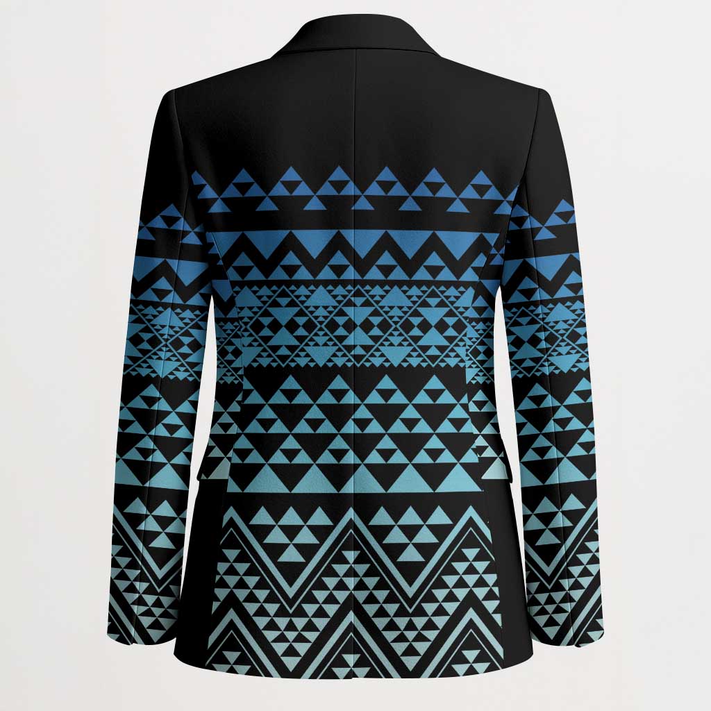 Maori Niho Taniwha Te Wheiao Blazer Moana Blue LT7 - Polynesian Pride