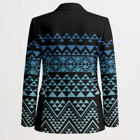 Maori Niho Taniwha Te Wheiao Blazer Moana Blue LT7 - Polynesian Pride