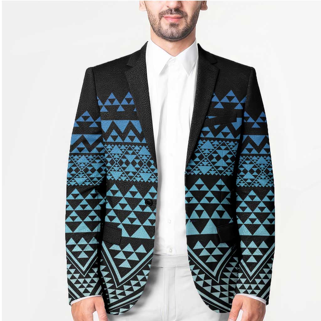 Maori Niho Taniwha Te Wheiao Blazer Moana Blue LT7 - Polynesian Pride
