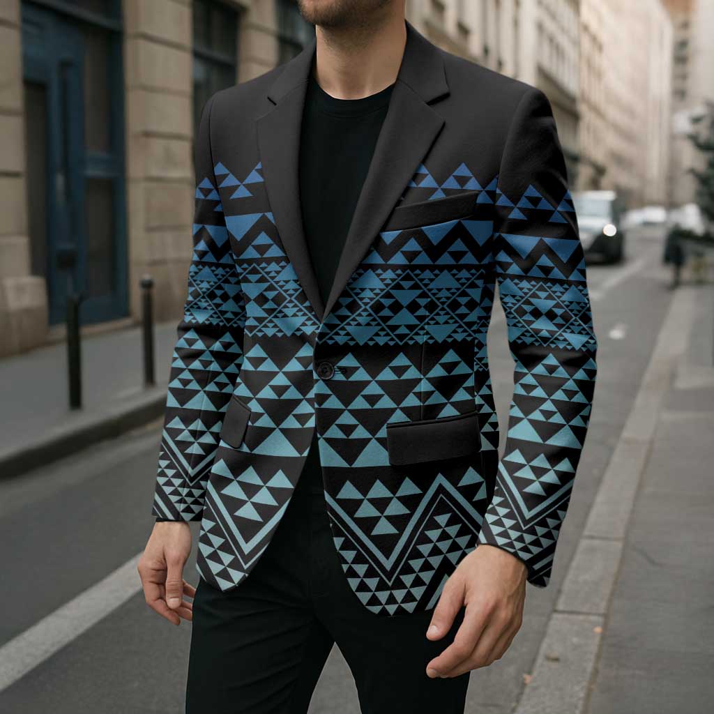 Maori Niho Taniwha Te Wheiao Blazer Moana Blue LT7 - Polynesian Pride
