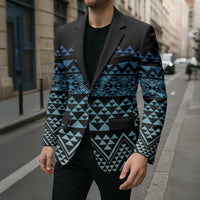 Maori Niho Taniwha Te Wheiao Blazer Moana Blue LT7 - Polynesian Pride