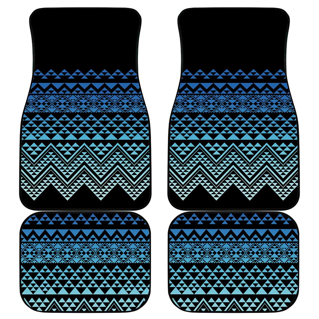 Maori Niho Taniwha Te Wheiao Car Mats Moana Blue LT7 - Polynesian Pride