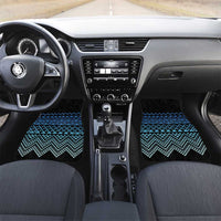 Maori Niho Taniwha Te Wheiao Car Mats Moana Blue LT7 Set 2pcs - Front Blue - Polynesian Pride