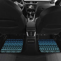 Maori Niho Taniwha Te Wheiao Car Mats Moana Blue LT7 Set 2pcs - Back Blue - Polynesian Pride