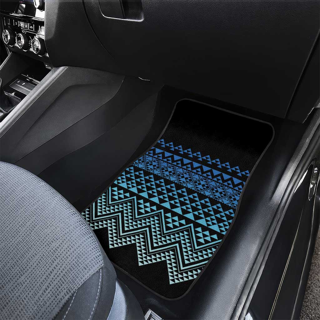 Maori Niho Taniwha Te Wheiao Car Mats Moana Blue LT7 - Polynesian Pride