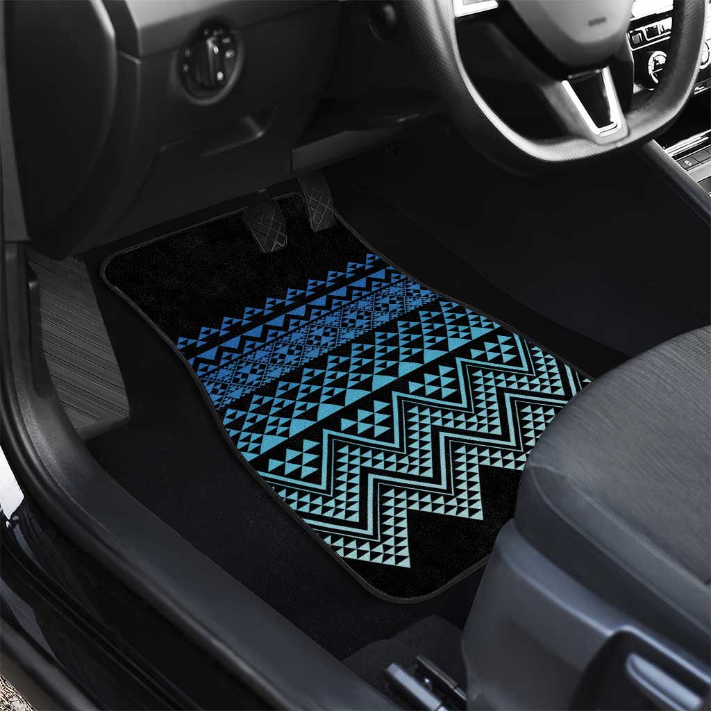 Maori Niho Taniwha Te Wheiao Car Mats Moana Blue LT7 - Polynesian Pride