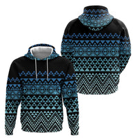 Maori Niho Taniwha Te Wheiao Hoodie Moana Blue - Polynesian Pride