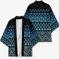 Maori Niho Taniwha Te Wheiao Kimono Moana Blue LT7 - Polynesian Pride