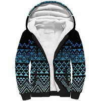 Maori Niho Taniwha Te Wheiao Sherpa Hoodie Moana Blue LT7 Unisex Blue - Polynesian Pride