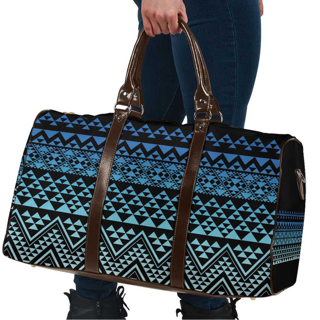 Maori Niho Taniwha Te Wheiao Travel Bag Moana Blue - Polynesian Pride