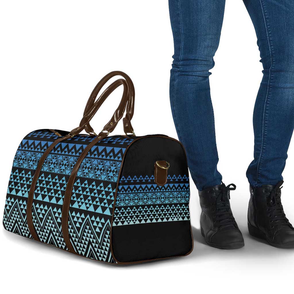 Maori Niho Taniwha Te Wheiao Travel Bag Moana Blue - Polynesian Pride