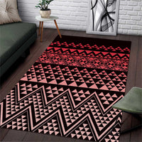 Maori Niho Taniwha Te Wheiao Area Rug Terracotta LT7 Terracotta - Polynesian Pride
