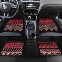 Maori Niho Taniwha Te Wheiao Car Mats Terracotta LT7 Set 4pcs Terracotta - Polynesian Pride