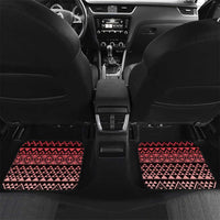 Maori Niho Taniwha Te Wheiao Car Mats Terracotta LT7 Set 2pcs - Back Terracotta - Polynesian Pride