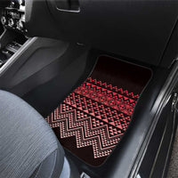 Maori Niho Taniwha Te Wheiao Car Mats Terracotta LT7 - Polynesian Pride