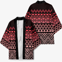Maori Niho Taniwha Te Wheiao Kimono Terracotta LT7 - Polynesian Pride