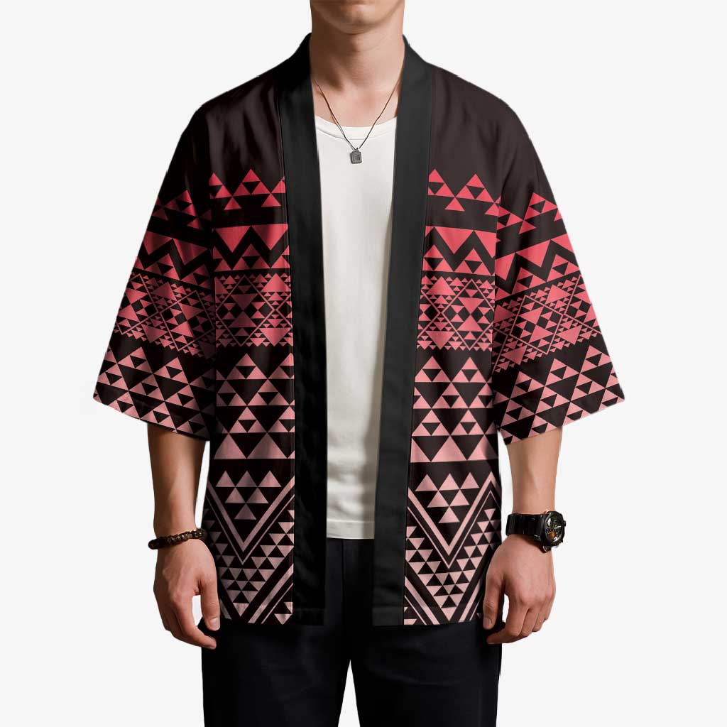 Maori Niho Taniwha Te Wheiao Kimono Terracotta LT7 - Polynesian Pride