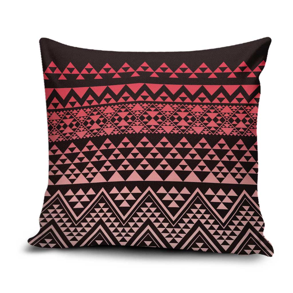 Maori Niho Taniwha Te Wheiao Pillow Cover Terracotta - Polynesian Pride